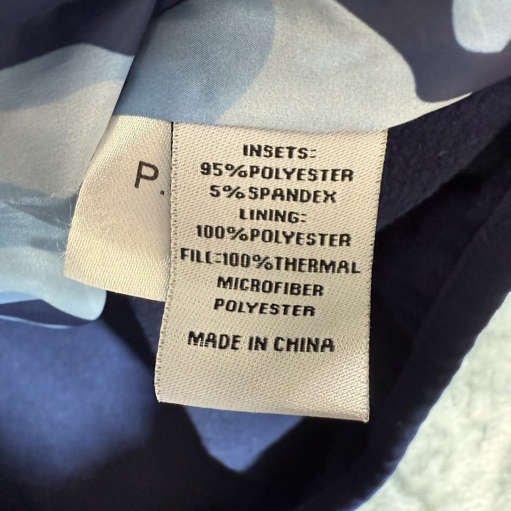 Straight Down Patton Golf Jacket Mens Size XXL Blue White Athletic Full Zip - Picture 9 of 12